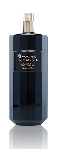 Royalty By Maluma Onyx Body Spray, 8 oz - Luxurious Long-Lasting Perfume for Men - Fougere Amber Wood Fragrance - Cardamon, Pear, Bergamot Top Notes - Ideal Gift for Men