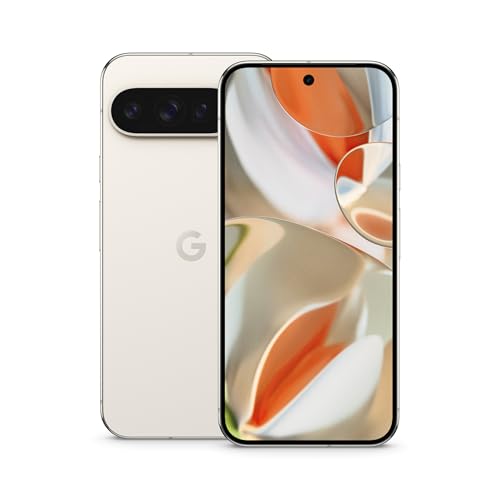 Google Pixel 9 Pro XL - Unlocked Android Smartphone with Gemini, Triple Rear Camera System, 24-Hour Battery, and 6.8" Super Actua Display - Porcelain - 128 GB