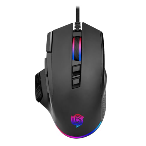 MKETech Electronics Wicked Widow (MKE 815) Wired Heavyweight Gaming Mouse with RGB Lighting and Claw Grip Shape