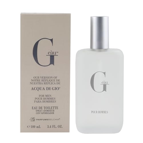 Parfums Belcam G Eau, Inspired by Designer Fragrance, Eau de Toilette Spray, 3.4 Fl Oz