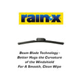 Escobillas limpiaparabrisas 2 en 1 Rain-X 5079281-2 Latitude, limpiaparabrisas de 26 pulgadas (paquete de 1), escobillas limpiaparabrisas de repuesto para automóviles con fórmula repelente al agua patentada Rain-X