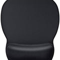 MROCO Ergonomic Mouse Pad with Gel Wrist Rest, Comfortable Mousepad with Smooth Wrist Support Surface and Non-Slip PU Base for Pain Relief, Computer, Laptop, Office & Home, 9.4 x 8.1 in, Black Color