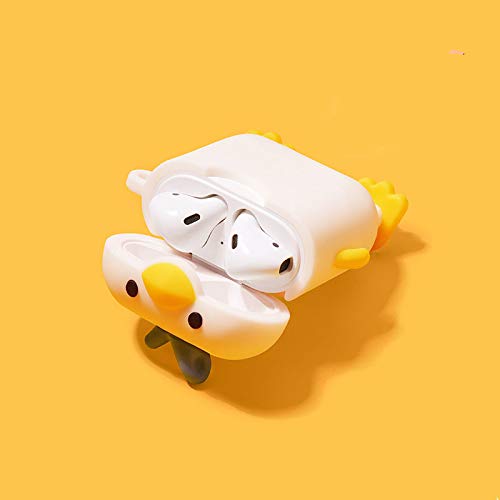 Étui AirPods mignon en silicone avec motif de dessin animé amusant pour Airpods 1 2