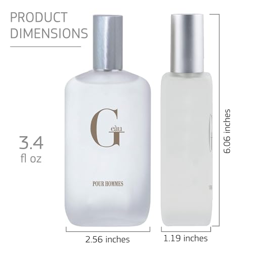 Parfums Belcam G Eau, Inspired by Designer Fragrance, Eau de Toilette Spray, 3.4 Fl Oz