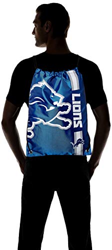 Mochila con cordón y logotipo grande de la NFL de Detroit Lions de FOCO