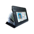 JahyShow 36 Slots Credit Card Holder Wallet Zip Leather Card Case RFID Blocking