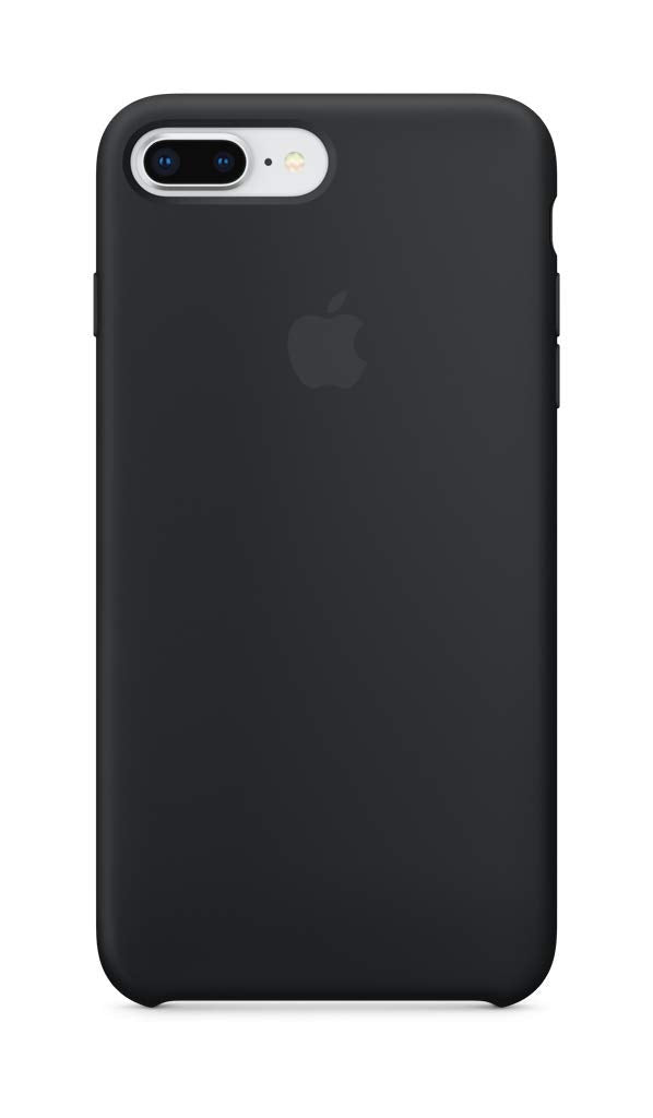 Funda de silicona para iPhone 8 Plus/7 Plus de Apple, color negro