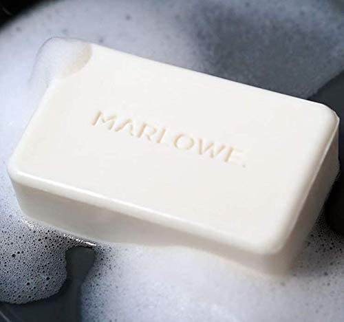 MARLOWE. No. 105 Bar Soap for Men 7 oz, Moisturizing Body Soap, Nourishing & Refreshing with Natural Extracts, Shea Butter, Olive Oil & Green Tea Extracts, Fresh Woodsy Scent