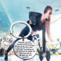 Lywjyb Birdgot Fitness Keychain Weightlifting Sports Keychain Inspirational Dumbbell Workout Keychain (Fitness key)