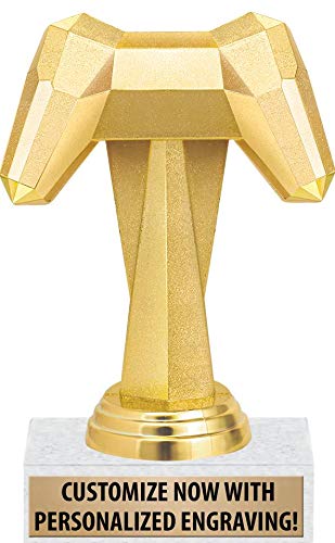 Trofeo de videojuegos Crown Awards, trofeo de controlador de videojuegos de 6", paquete de 1