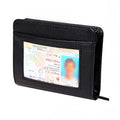 JahyShow 36 Slots Credit Card Holder Wallet Zip Leather Card Case RFID Blocking