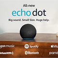 Amazon Echo Dot (newest model), With bigger vibrant sound, helpful routines and Alexa, Charcoal