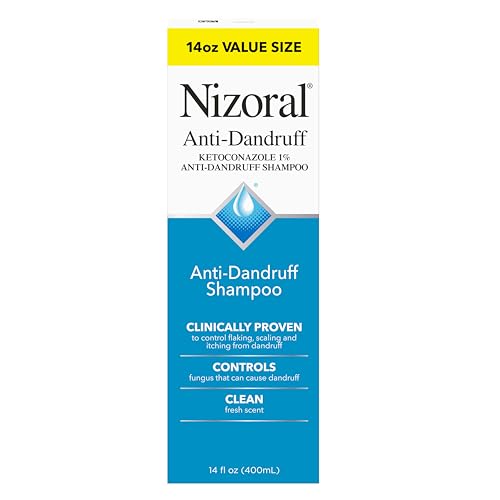 Nizoral Anti-Dandruff Shampoo with 1% Ketoconazole, Fresh Scent, 14 Fl Oz