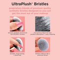 Real Techniques Mini Travel Duo, Makeup Brush Set For Traveling, Mini Foundation Brush & Makeup Blender Sponge For Blending On-The-Go, Achieve A Complete Base, Latex & Cruelty-Free, 2 Piece Set