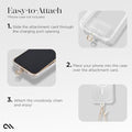 Case-Mate Crossbody Phone Lanyard/Chain [Works with All Phones] Hands-Free Cell Phone Strap - Phone Charm - Neck Chain Holder for iPhone 16 Pro Max/15 Pro Max/14 Pro Max/13 Pro/12 Pro/S24 Ultra - Gold