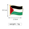 zhanghaoran 7 Pieces Palestine Flag Lapel Pin Set Palestinian Flag Pins Support Palestine Badge Hat Clothing Backpack