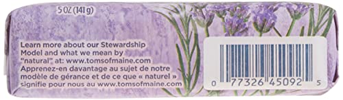 Tom's of Maine Natural Beauty Bar Soap, Lavender & Shea With Raw Shea Butter, 5 oz.