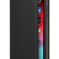 Funda de piel tipo libro para iPhone X de Apple, color negro