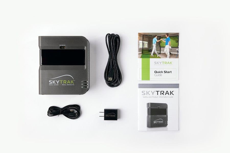 SkyTrak Golf Simulator Studio Pro Package Launch Monitor, Metal Protective Case, Enclosure, Simulator Software, Hitting Mat, Projector, Ball Tray - (Studio 10-10' W x 8'6" H x 5'4" D)