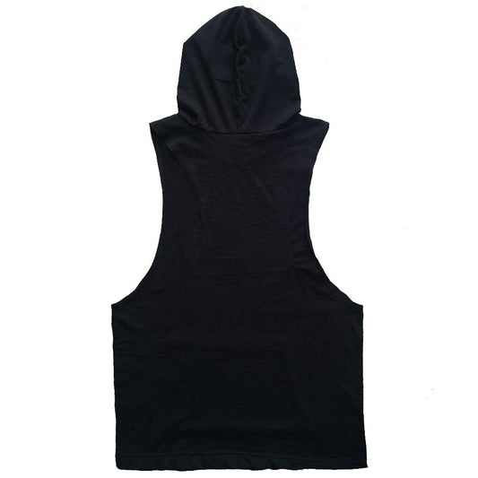 Sweat à capuche sans manches pour homme, gilet de fitness, débardeur de musculation, débardeur d'entraînement (1#Noir (sans crâne), L)