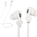 Correas magnéticas antipérdida para AirPods, 2 unidades de correa deportiva de silicona suave compatible con Airpods 3.ª y 2.ª generación Pro 3 2 1 Bose JBL Beats. (blanco)