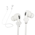 Correas magnéticas antipérdida para AirPods, 2 unidades de correa deportiva de silicona suave compatible con Airpods 3.ª y 2.ª generación Pro 3 2 1 Bose JBL Beats. (blanco)