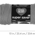 Hilo negro Red Heart Super Saver - Paquete de 3 de 198 g/7 oz - Acrílico - 4 medianos (peinado) - 364 yardas - Tejido de punto/crochet