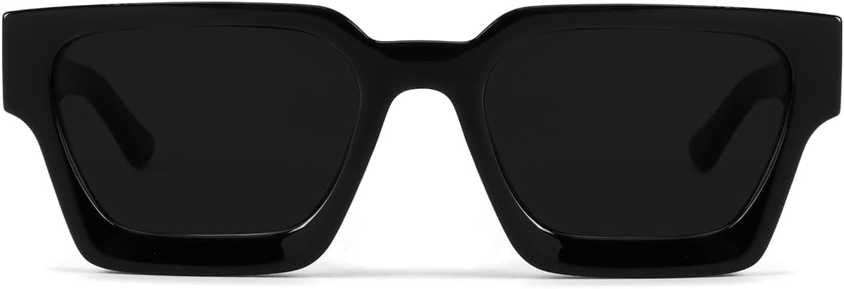 Gafas de sol cuadradas de moda para hombres y mujeres, gafas de sol rectangulares gruesas a la moda, gafas de protección UV, estilo de diseñador