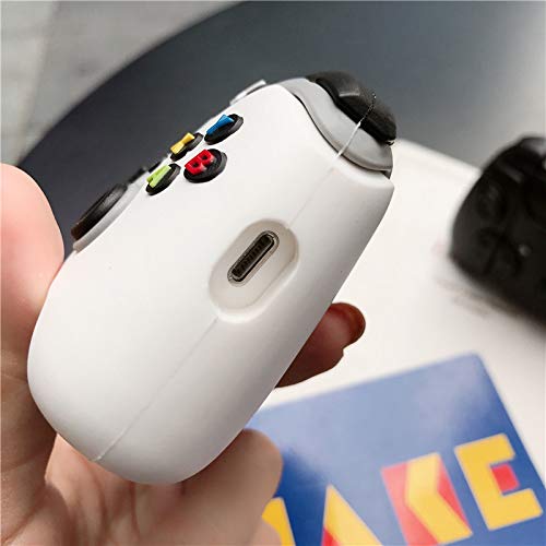 LEWOTE Silicone Case Compatible for Apple Airpods 1&2 Funny Cover[Best Gift for Kids Boys Girls] [Gamepad] (White)