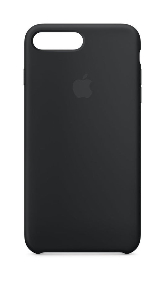 Funda de silicona para iPhone 8 Plus/7 Plus de Apple, color negro