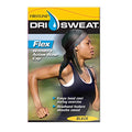 Bandana deportiva de malla Dri Sweat Flex, color negro, 0,2 x 6,5 x 5 pulgadas