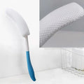 YF-ANEN Long Anti-Slip Curved Handle Bath Body Brush Bath Brush for Middle Aged, Elderly/Pregnant Women Bath and Shower, 15.33 Inch