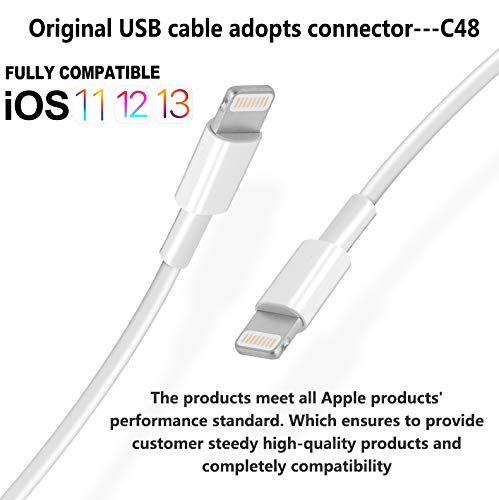 4Pack [Apple MFi Certified] Charger Lightning to USB Charging Cable 6FT Cord Compatible iPhone 14/13/12/11 Pro/11/XS MAX/XR/8/7/6s Plus,iPad Pro/Air/Mini,iPod Touch