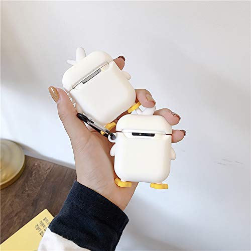 Étui AirPods mignon en silicone avec motif de dessin animé amusant pour Airpods 1 2