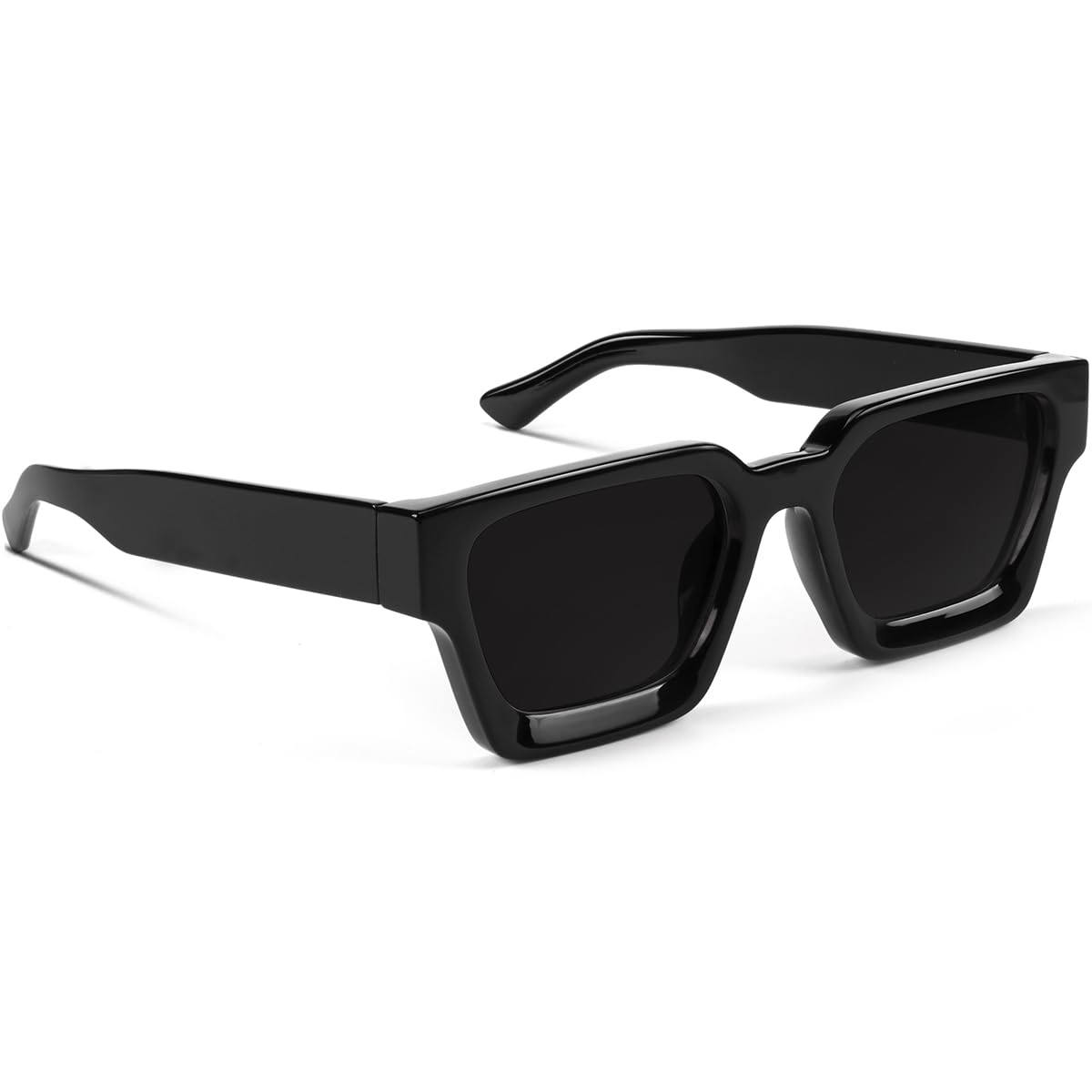 Gafas de sol cuadradas de moda para hombres y mujeres, gafas de sol rectangulares gruesas a la moda, gafas de protección UV, estilo de diseñador