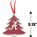 Alabama Crimson Tide Script A Tree Shaped Metal Christmas Ornament