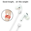 Correas magnéticas antipérdida para AirPods, 2 unidades de correa deportiva de silicona suave compatible con Airpods 3.ª y 2.ª generación Pro 3 2 1 Bose JBL Beats. (blanco)