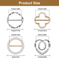 4PCS Scarf Ring Clip - T-shirt Ties Clips Clothes Corner Knotted Button for Women Fashion Metal Round Circle Shirt Clip Buckle Clothing Ring Wrap Holder Loose Tshirt Clothes Scarf Buckle(Gold)