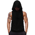 Sweat à capuche sans manches pour homme, gilet de fitness, débardeur de musculation, débardeur d'entraînement (1#Noir (sans crâne), L)