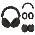 Funda de silicona para auriculares Sony WH-1000XM5, Sony xm5, funda protectora, almohadillas para los oídos para Sony xm5, accesorios WH-1000XM5, protector de piel de silicona suave, color negro