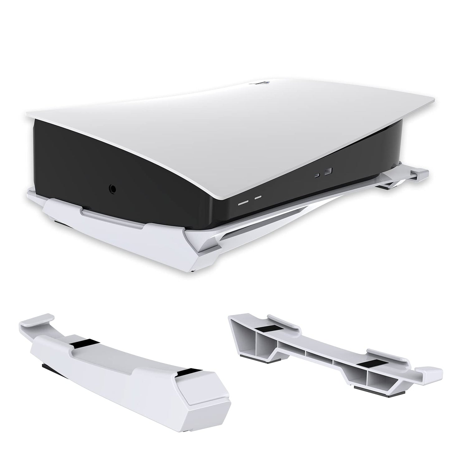 NexiGo PS5 Accessories Horizontal Stand, [Minimalist Design], PS5 Base Stand, Compatible with PlayStation 5 Disc & Digital Editions, White