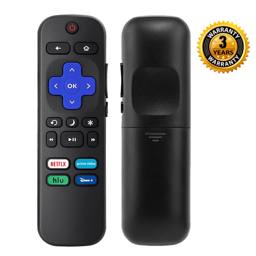 2Pcs Replacement Remote Control Compatible for Roku TV, Universal Remote Fit for Hisense/Onn/TCL/Sharp/Element/Philips/Hitachi/JVC/RCA/Insignia/Sanyo/LG RokuSeries Smart TVs (Not for RokuStick & Box)