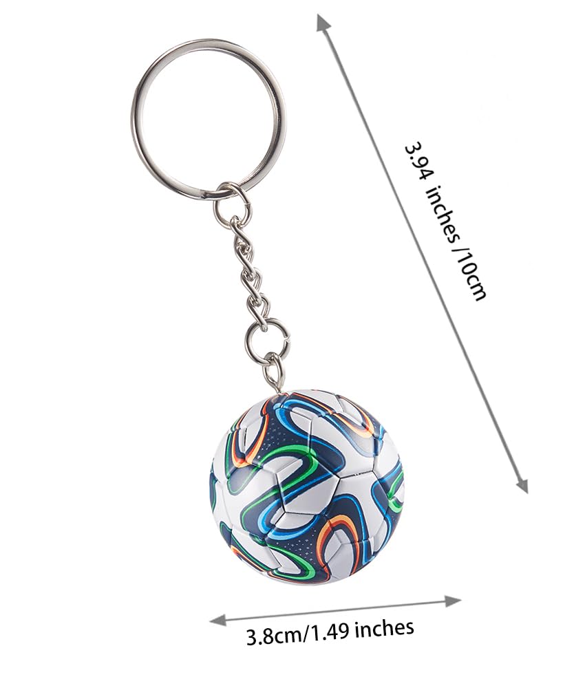 Pendentif de sac à dos de football KCKEYS, porte-clés de football, décoration de sac à suspendre, porte-clés de la Coupe du monde de sport pour garçons et filles, cadeau d'anniversaire de récompense de carnaval