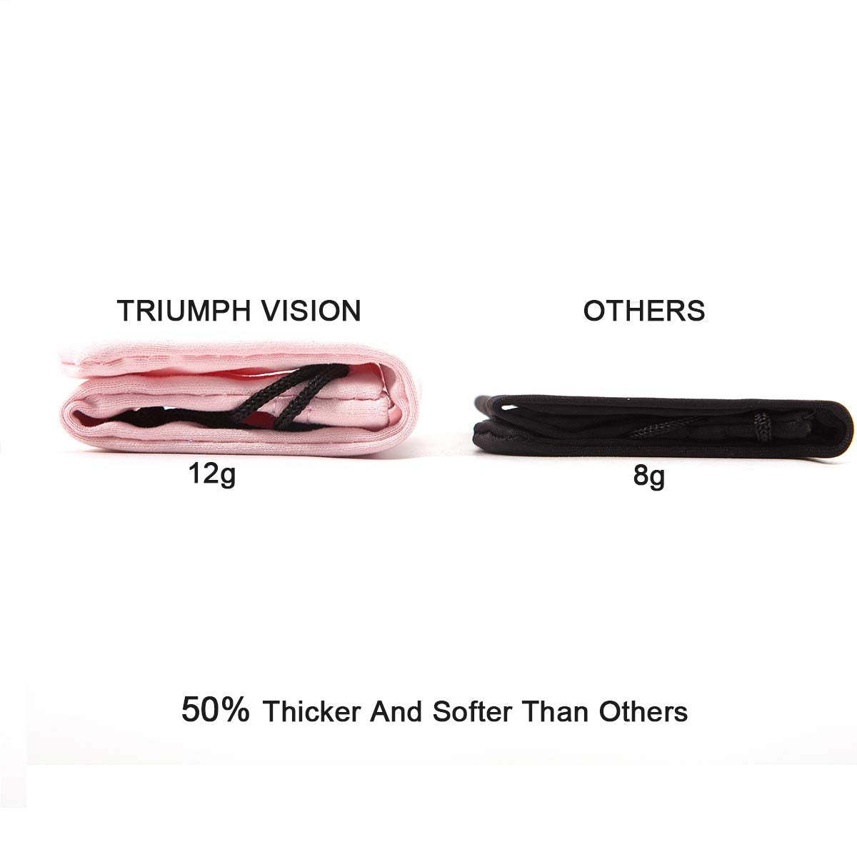 TRIUMPH VISION Pink Sunglasses Case Pouch Soft -3 Pack Eyeglasses Pouch for women Gadgets Small Storage Bag