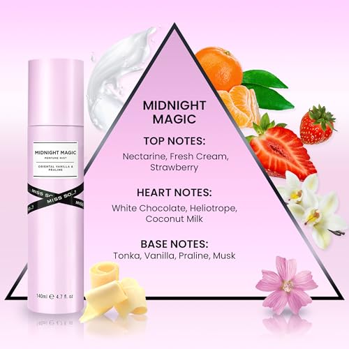 So…? Midnight Magic Perfume Mist - Fruity, Sweet, Vanilla Perfume for Women - Refreshing Body Spray for Women - Cruelty Free Body Mist - 4.7 oz