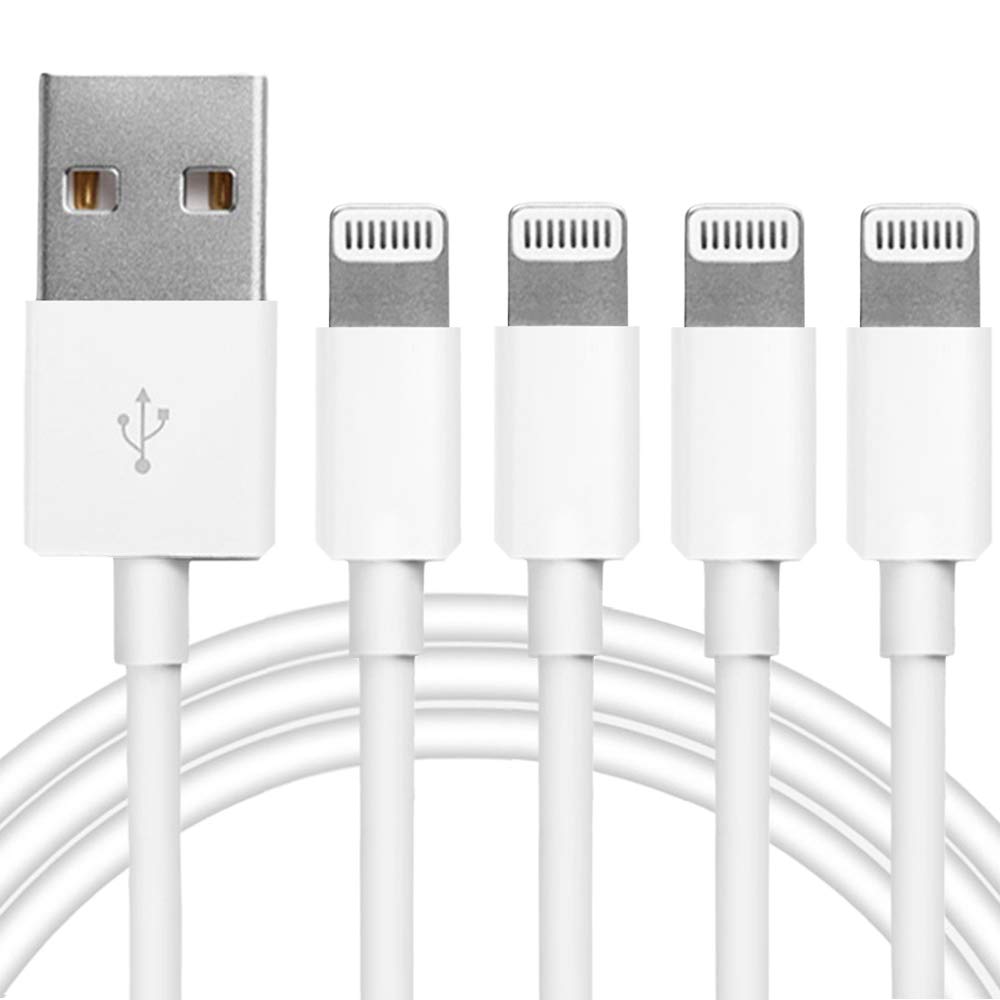 4Pack [Apple MFi Certified] Charger Lightning to USB Charging Cable 6FT Cord Compatible iPhone 14/13/12/11 Pro/11/XS MAX/XR/8/7/6s Plus,iPad Pro/Air/Mini,iPod Touch