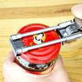 Jar Opener for Weak Hands, Adjustable Stainless Steel Can Opener, Jar Gripper Tight Lid Opener, Kitchen Gadgets, Easy Jar Opener for the Elderly and Children (A)