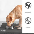 Pet Feeding Mat-Absorbent Dog Mat for Food and Water Bowl-No Stains Quick Dry Dog Water Dispenser Mat-Dog Accessories Pet Supplies-Dog Water Bowl for Messy Drinkers