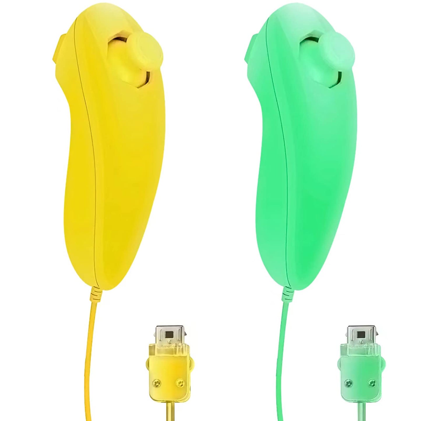 Mando a distancia compatible con consola Wii U (amarillo y verde)