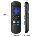 2Pcs Replacement Remote Control Compatible for Roku TV, Universal Remote Fit for Hisense/Onn/TCL/Sharp/Element/Philips/Hitachi/JVC/RCA/Insignia/Sanyo/LG RokuSeries Smart TVs (Not for RokuStick & Box)